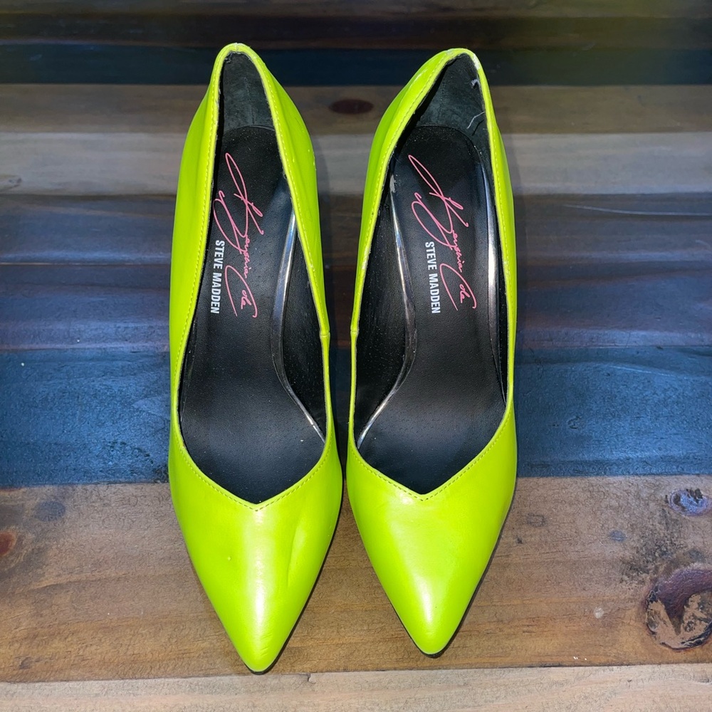 Steve Madden Bright Lime Heels